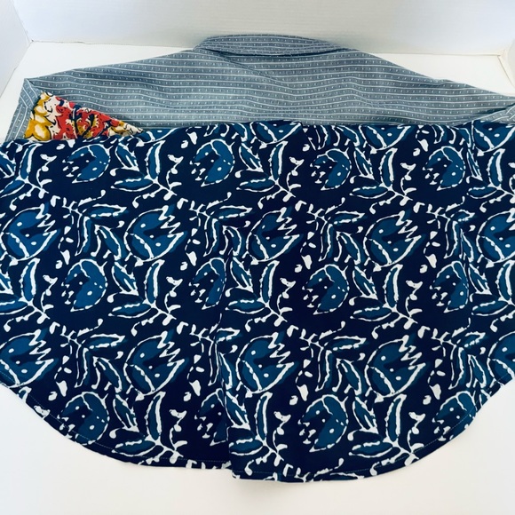 Tru Luxe Jeans Button Front Women's Shirt Mix of Different Fabrics Size Large - Picture 7 of 16